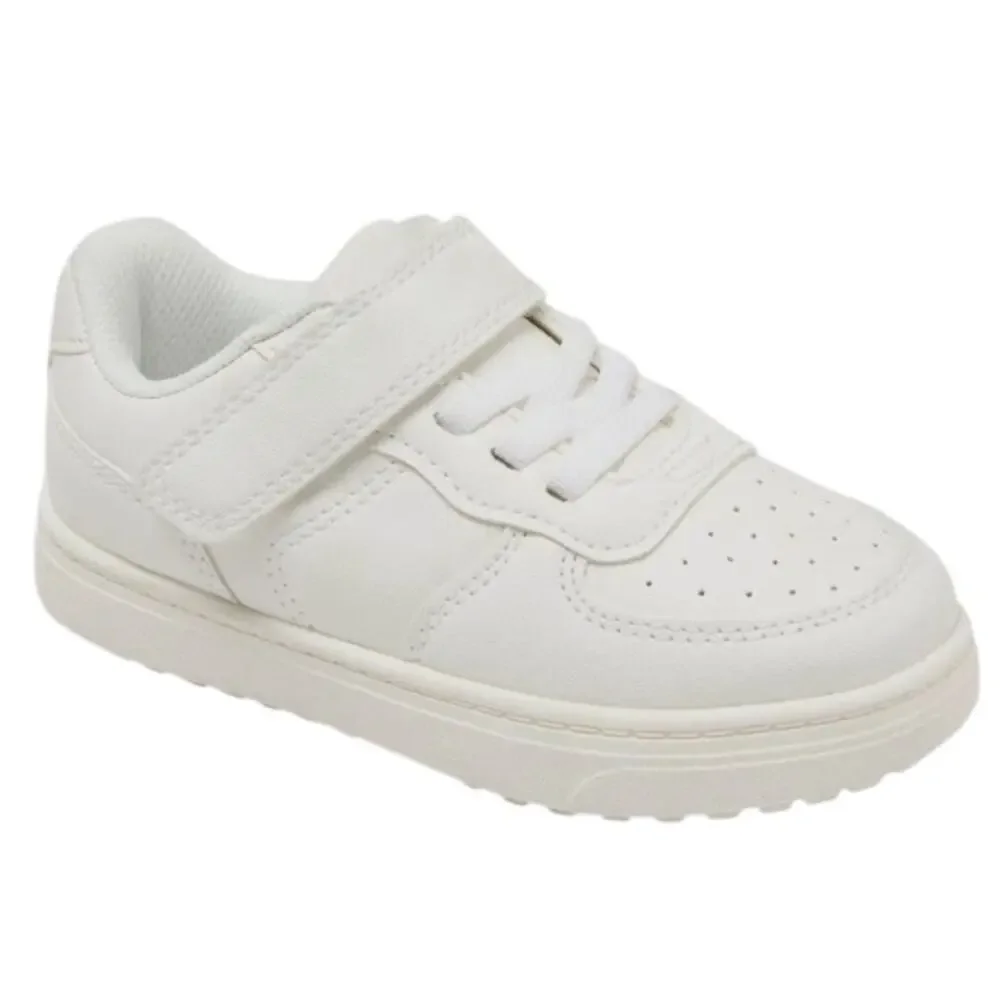 Cat & Jack Toddler Jaid Solid Court Sneakers in White, Size 6C